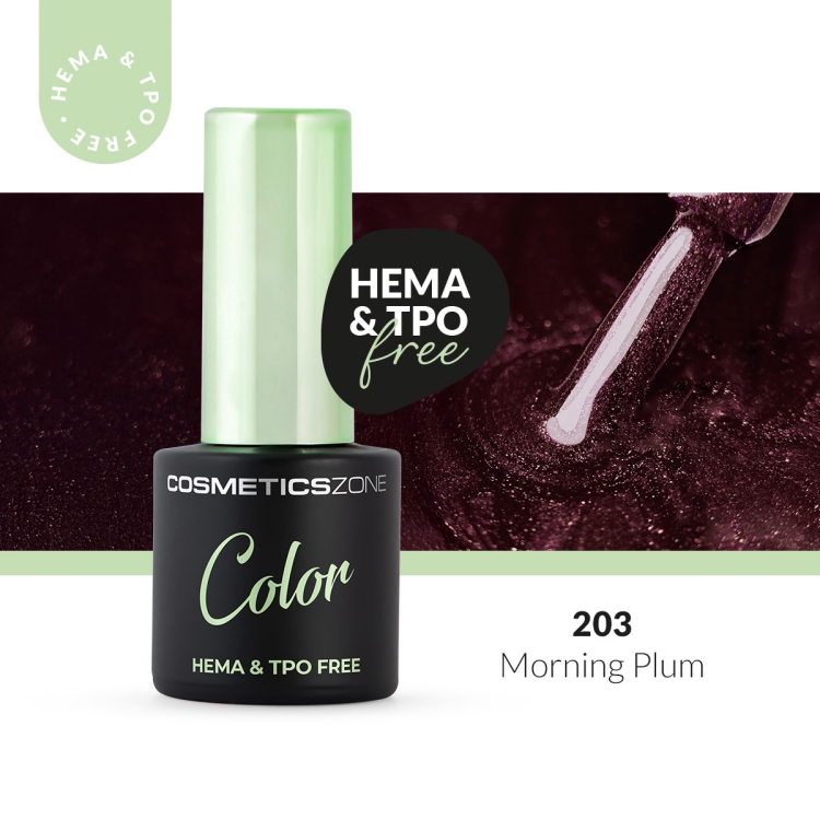 Lakier-hybrydowy-hipoalergiczny-ciemny-fiolet-z-drobinkami-7ml---Morning-Plum-203-bez-HEMA-i-bez-TPO.webp