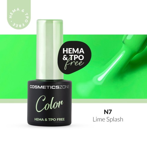 Lakier-hybrydowy-hipoalergiczny-neonowy-zielony-7ml---Lime-Splash-N7-bez-HEMA-i-bez-TPO.webp