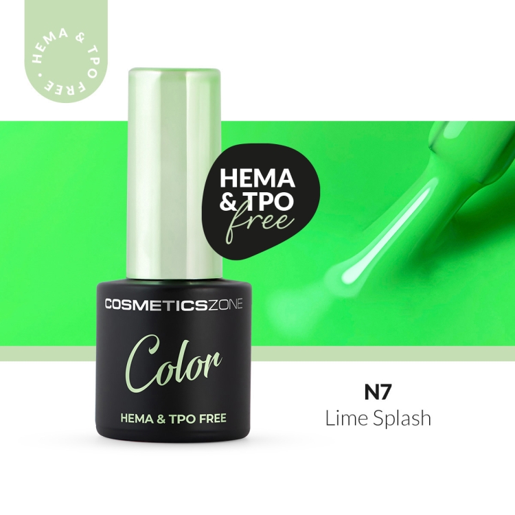 Lakier-hybrydowy-hipoalergiczny-neonowy-zielony-7ml---Lime-Splash-N7-bez-HEMA-i-bez-TPO.webp