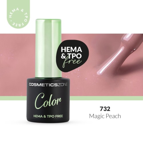 Lakier-hybrydowy-hipoalergiczny-pastelowy-brzoskwiniowy-z-drobinkami-7ml---Magic-Peach-732-bez-HEMA-i-bez-TPO.webp