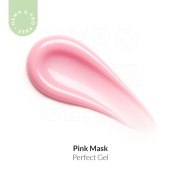 Paznokcie przedłużone mlecznoróżowym żelem budującym Perfect Gel Pink Mask