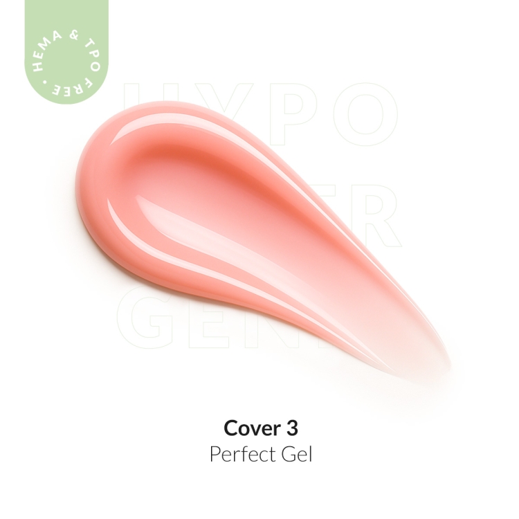 Brzoskwiniowy żel samopoziomujący Perfect Gel Cover 3 Cosmetics Zone – próbka koloru