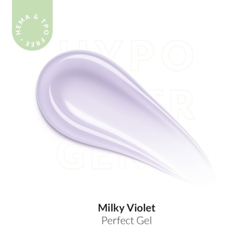 Mlecznofioletowy żel samopoziomujący Perfect Gel Milky Violet Cosmetics Zone – próbka koloru