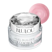 Konsystencja różowego żelu budującego BluLou Gel Builder Cover Control Three na pędzelku