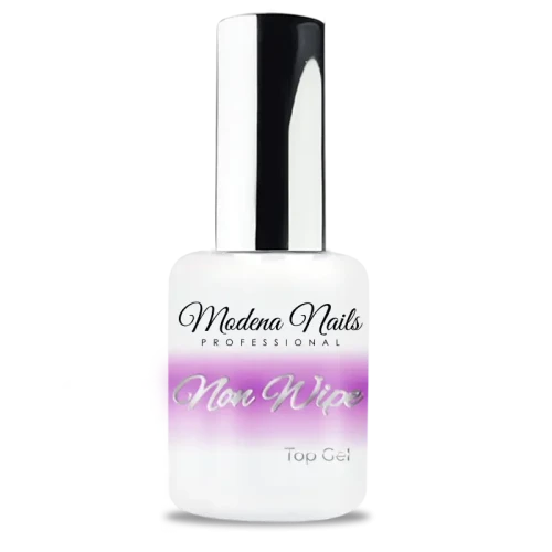 Top nabłyszczający bez przemywania przemywania Modena Nails Non Wipe Top Gel 15ml