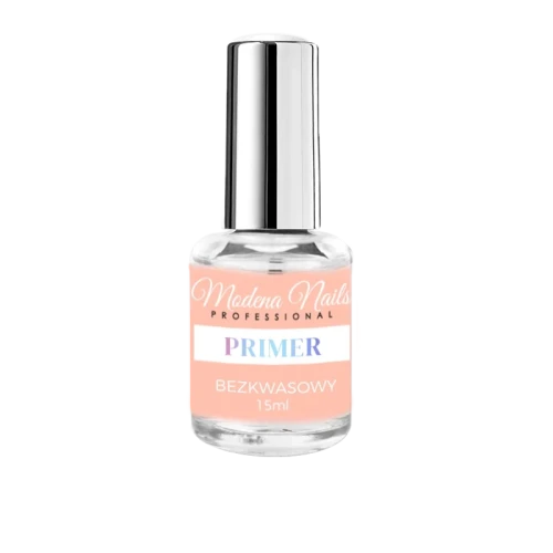 Primer Bezkwasowy Modena Nails 15ml – preparat zwiększający przyczepność do hybryd i żelu