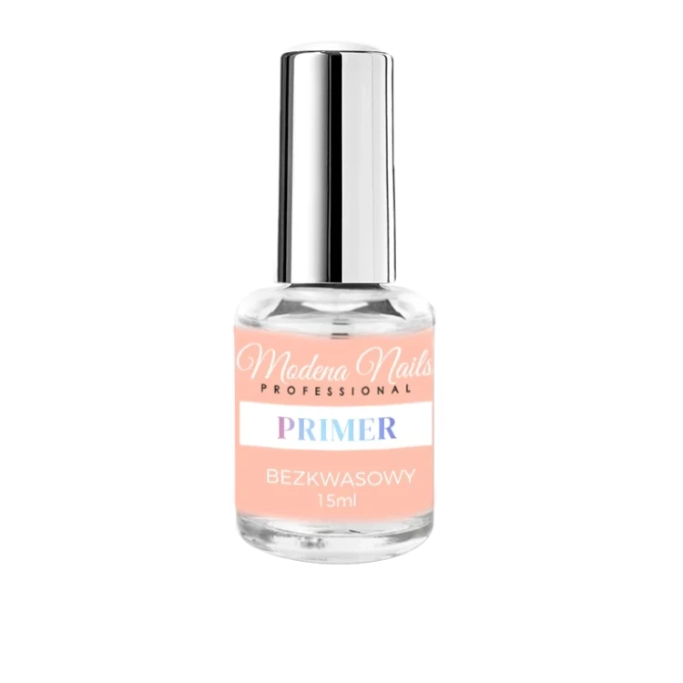 Primer Bezkwasowy Modena Nails 15ml – preparat zwiększający przyczepność do hybryd i żelu